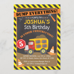 Bodempomp Truck Birthday Kaart