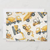 Bodempomp Truck Birthday Kaart (Achterkant)