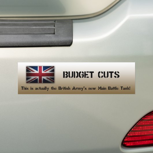 Bodemsticker van het Britse leger Bumpersticker (Op auto)