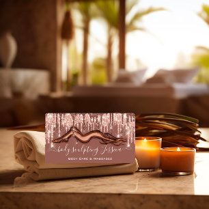 Bodemverzorging QRCode Logo Roos Glitter Visitekaartje