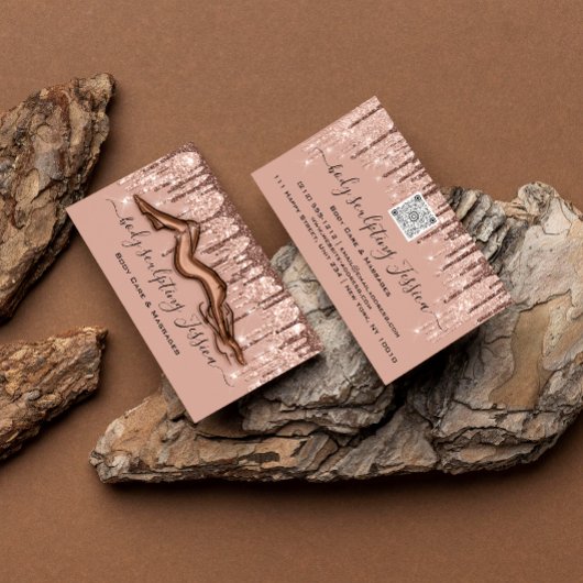 Bodemverzorging QRCode Logo Roos poeder Visitekaartje