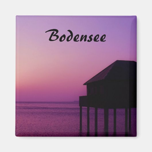 Bodenmeer tijdens Sunset Souvenir Magneet (Voorkant)