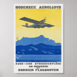 Bodensee Aerolloyd Vintage Poster 1925