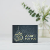 Bodhi Leaf OM Symbol YOGA Studio Cadeaubon Kortingskaartje (Staand voorkant)