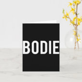 Bodie - Cool New Funny Name Fan Gift Tee  Kaart (Gele Bloem)