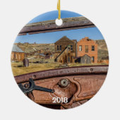 Bodie Ghost Town California Keramisch Ornament (Achterkant)