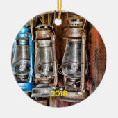 Bodie Ghost Town, Rustieke Antiek Keramisch Ornament (Voorkant)