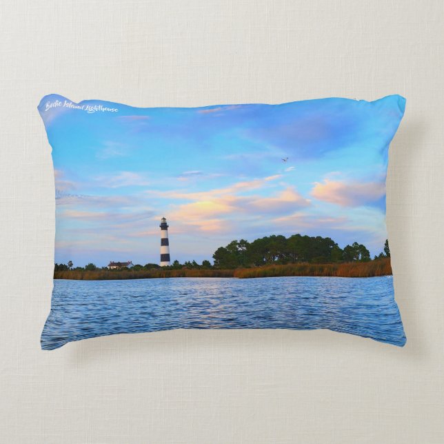 Bodie Island Lighthouse Accent Kussen (Voorkant)