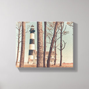 Bodie Island Lighthouse. Canvas Afdruk