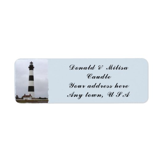 BODIE ISLAND LIGHTHOUSE * ETIKET (Voorkant)