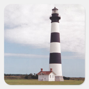 Bodie Island Lighthouse Vierkante Sticker