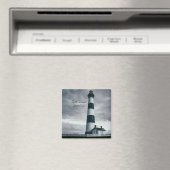 Bodie Island Lighthouse zwart-wit Magneet (Insitu (Vaatwasser))