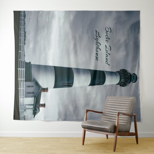 Bodie Island Lighthouse zwart-wit Wandkleed (In Situ (horizontaal))