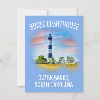 Bodie Lighthouse Outer Banks North Carolina Briefkaart