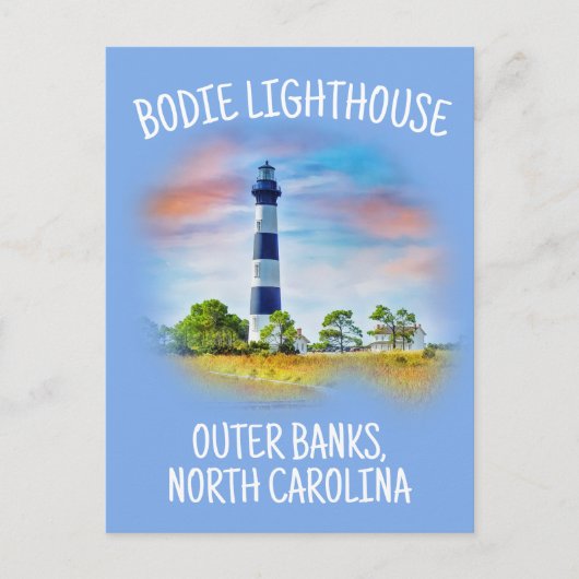 Bodie Lighthouse Outer Banks North Carolina Briefkaart (Voorkant)