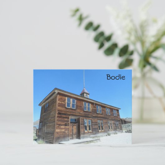Bodie School, CA Briefkaart (Staand voorkant)