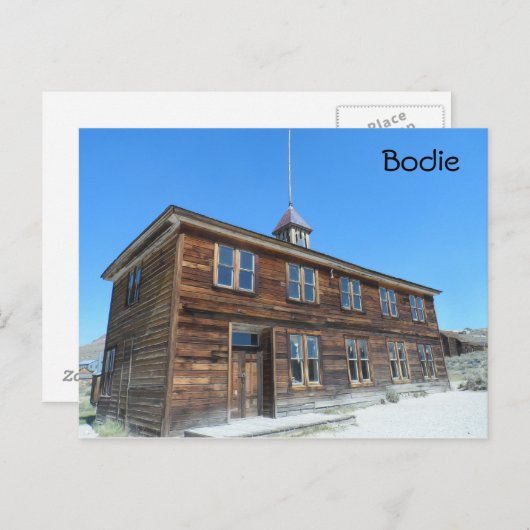 Bodie School, CA Briefkaart (Voorkant / Achterkant)