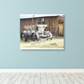 Bodie State Historic Park, CA Canvas Afdruk (Insitu (Houten vloer))