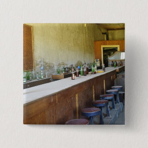 Bodie State Historic Park, California, USA 2 Vierkante Button 5,1 Cm