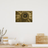 Bodie Wagon Wheel Sepia Poster 1 (Cuisine)
