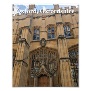 Bodleian Library Entree, Oxford Foto Afdruk