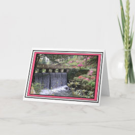 Bodnant Gardens Waterval Groeten Kaart