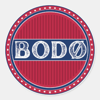 Bodø City Pride Emblem – Norwegian Identity Ronde Sticker