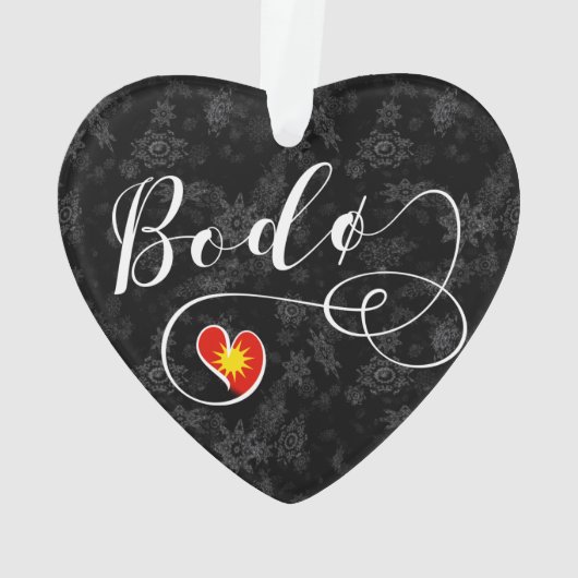 Bodø Coeur du drapeau, Norvège, Bodö (dos)