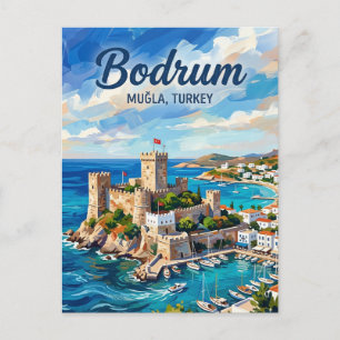 Bodrum Kasteel, Bodrum, Egeïsche Zee Briefkaart