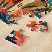 Bodrum Turkije Reizen Kunst Vintage Legpuzzel (Zijkant)