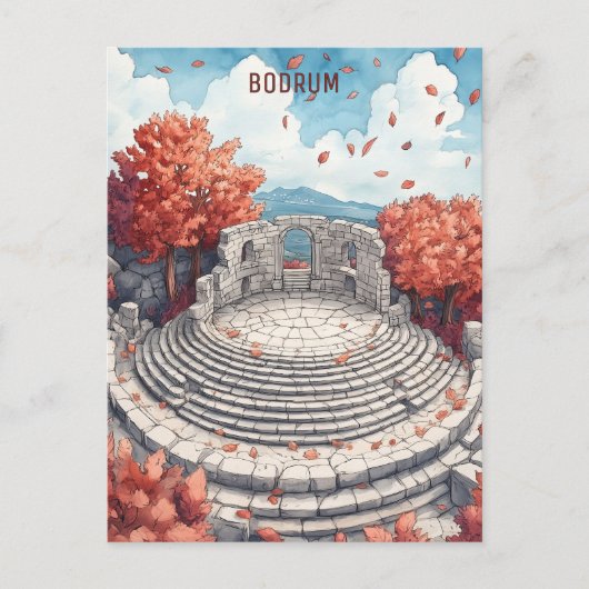 Bodrum Turkiye Briefkaart (Voorkant)