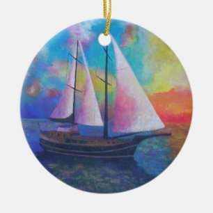 Bodrum Turquoise Coast Gulet Cruise Keramisch Ornament