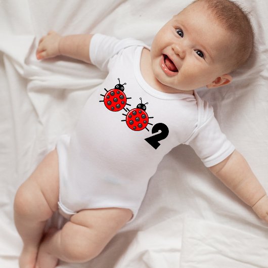Body 🐞 002, Cute pickleball ladybird Baby Bodysuit
