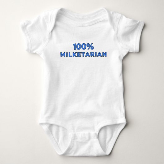 Body 100% Milketarien - Bleu (Devant)