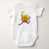 Body 1er Halloween Happy Citrouille Boy Nom personnalis (Dos)