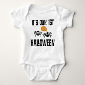 Body 1er Halloween Twins vacances bébé tee (Devant)