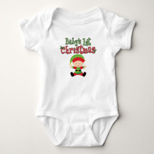 Body 1er Noël de bébé Elf bébé