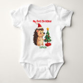 Body 1er Noël, texte personnalisé, Prickle Me Festive (Devant)