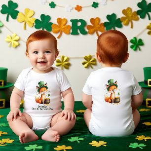 Body 1er St. Patrick de bébé, Renard & Chanceux