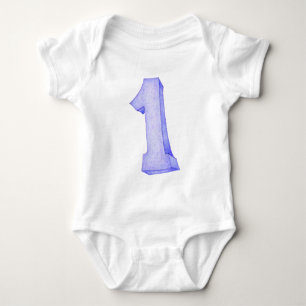 Body 1er T-shirt bébé anniversaire