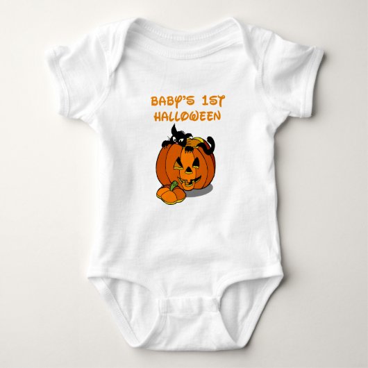 Body 1er T-shirt d'Halloween pour bébé (Devant)