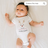 Body 1ère fois Cutie Bébé Claus Blanc Famille Noël