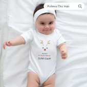 Body 1ère fois Cutie Bébé Claus Blanc Famille Noël