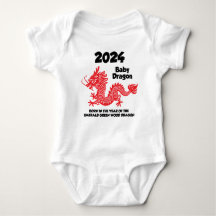 2024 Baby Growsuit Nouveau-né Dragon