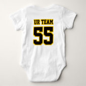 Body 2 Côté BLACK BLACK Bodysuit Football Jersey (Dos)