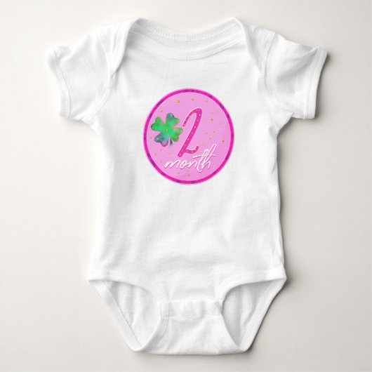Body 2 mois anniversaire pour la fille (Devant)