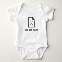 404 Code d'état HTTP introuvable Bodysuit bébé