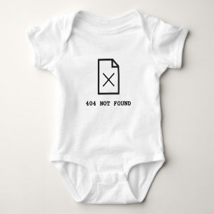 Body 404 Code d'état HTTP introuvable Bodysuit bébé