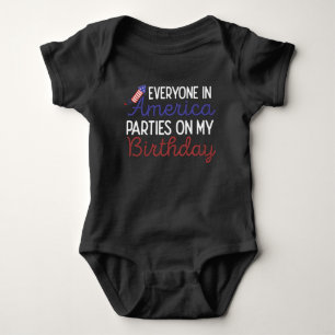 Body 4 juillet Anniversaire Funny USA Independence Day
