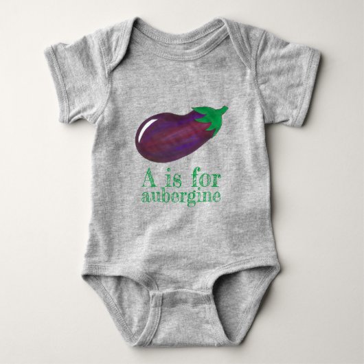 Body A est pour Eggplant Eggplant Vegetable ABC (Devant)